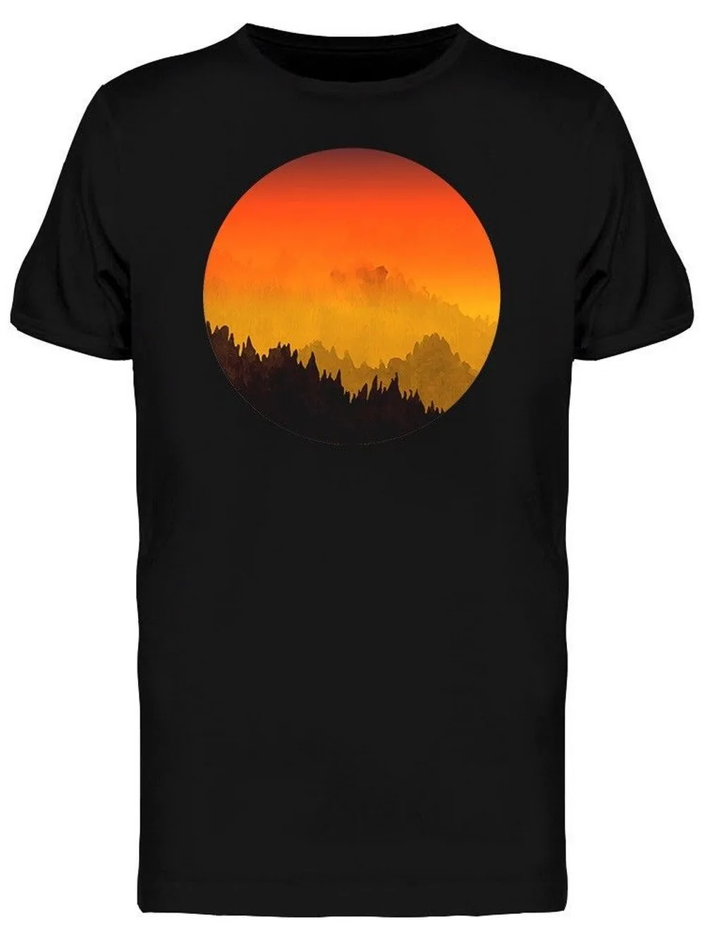 Мужская хлопковая футболка Sunset Mountains 11 цветов высокое качество |