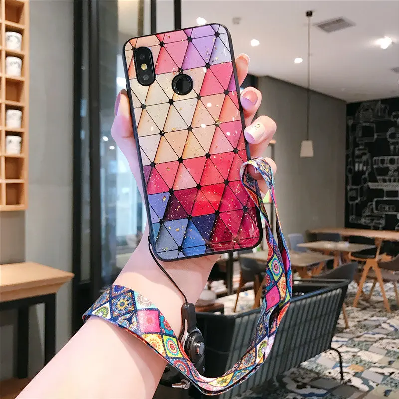 Разноцветный чехол из золотой фольги для телефона XiaoMi 8 Explorer 9 SE 8Lite Mi6 Mi Play A1 A2 A3Lite