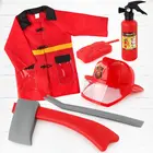 Детский шлем пожарного шлем аксессуары для Маскарадного платья Детская игрушка для ролевых игр на Хэллоуин вечевечерние