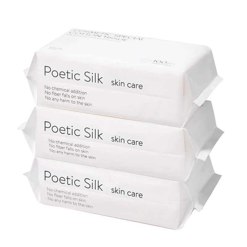 

100pcs Disposable Face Towel Cotton Tissue Makeup Wipes Facial Cleanser Washcloth