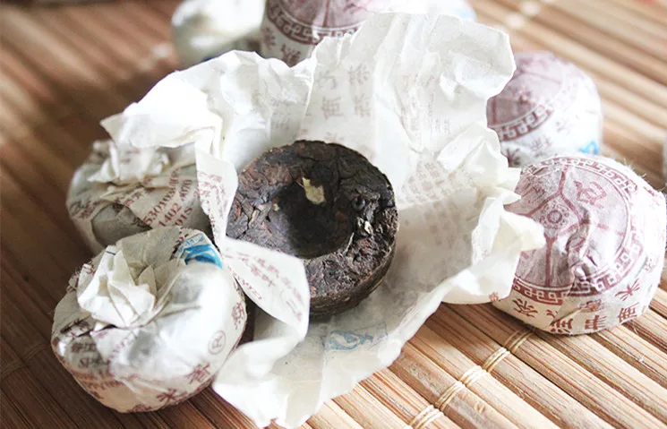 Laocang Mini Shu Pu-erh Tuo Cha клейкий Аромат Риса спелый Pu'er Tuocha