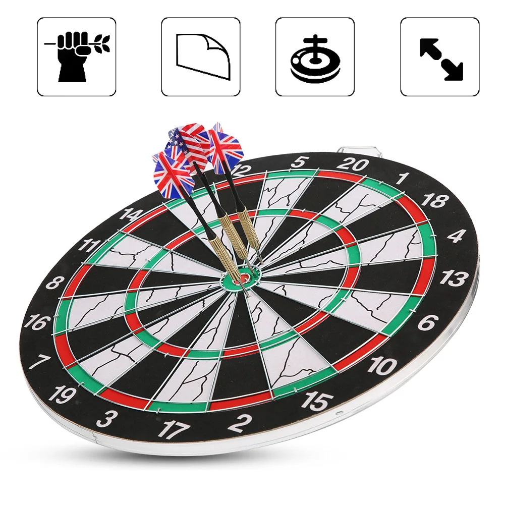 

Double-Sided Flocking Dartboard Dart Set Target Game for KTV Bar Leisure Entertainment Accessories