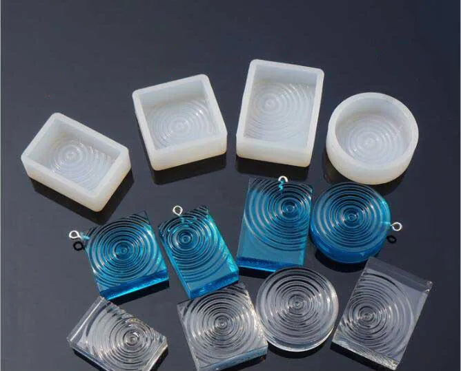 Popular1PC геометрическое ожерелье из силиконовой смолы изготовленное с помощью