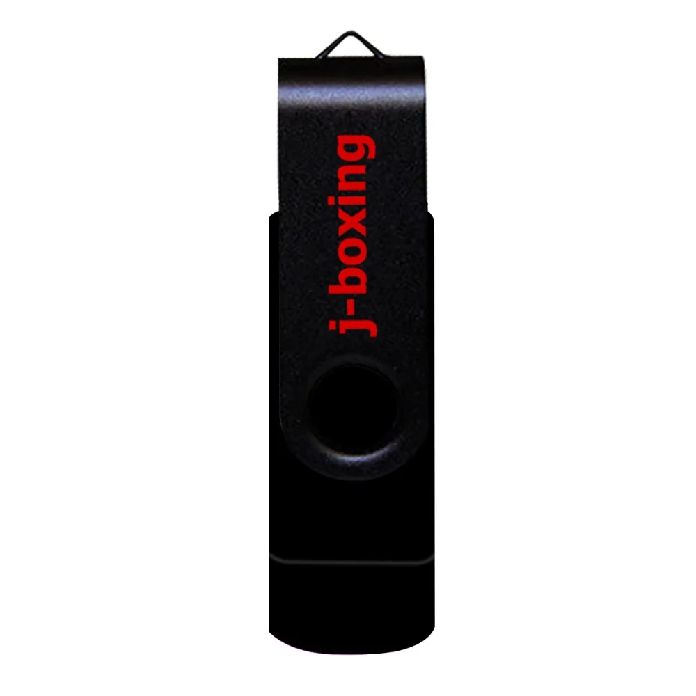 J-boxing 2 в 1 OTG USB Flash 64 ГБ 32 ГБ 16 ГБ 8 ГБ Micro USB Memory Drive металлический вращающийся флеш-диск для смартфонов Android