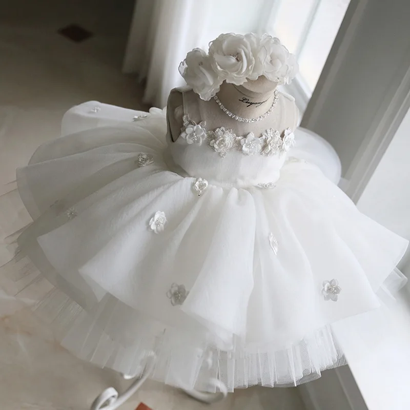 Детские платья с цветами платье принцессы для девочек на день рождения детское
