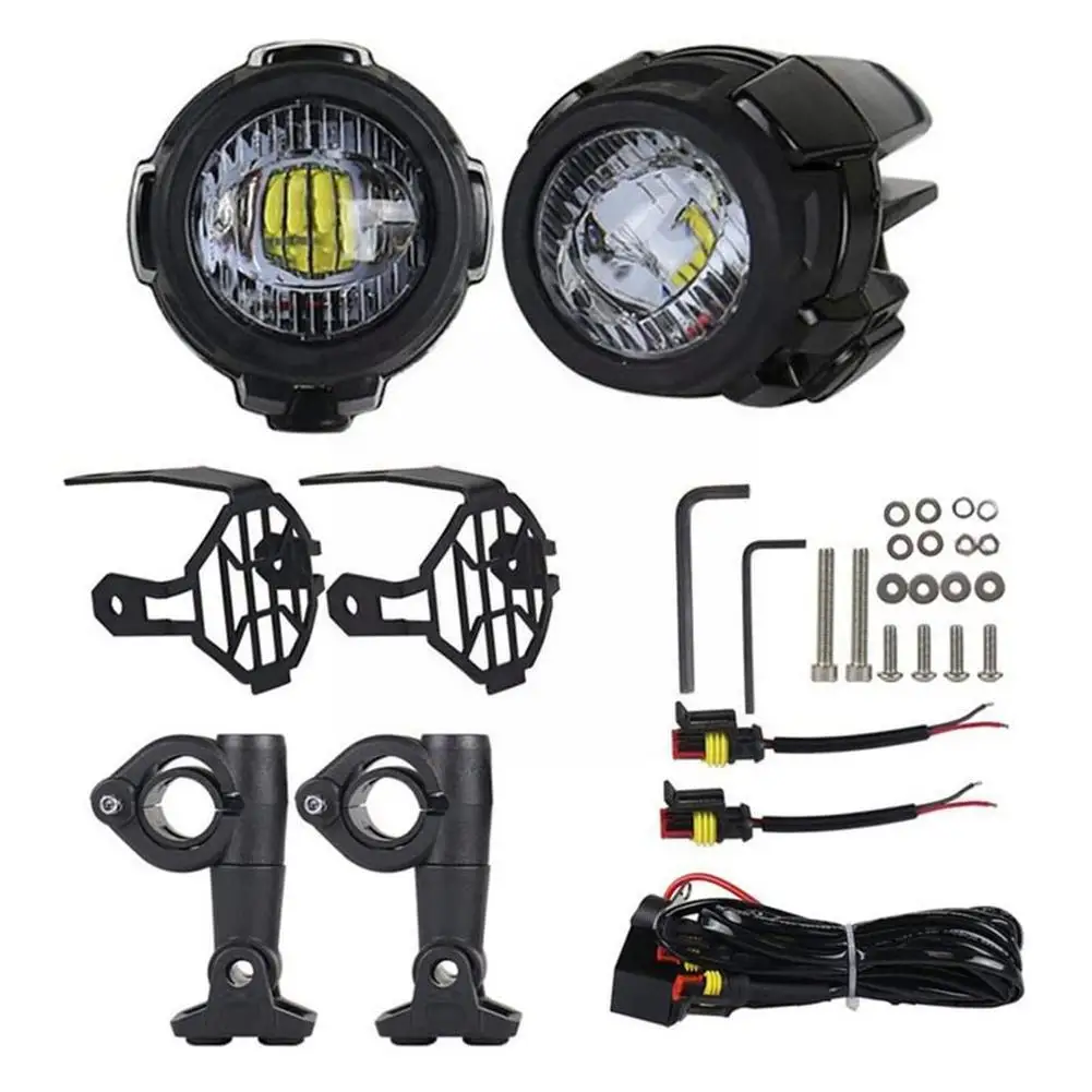 

1set Motorcycle Spot Light LED Fog water proof Light Motorcycle Accessories lighting Auxilia For BMW F800 R1200GS