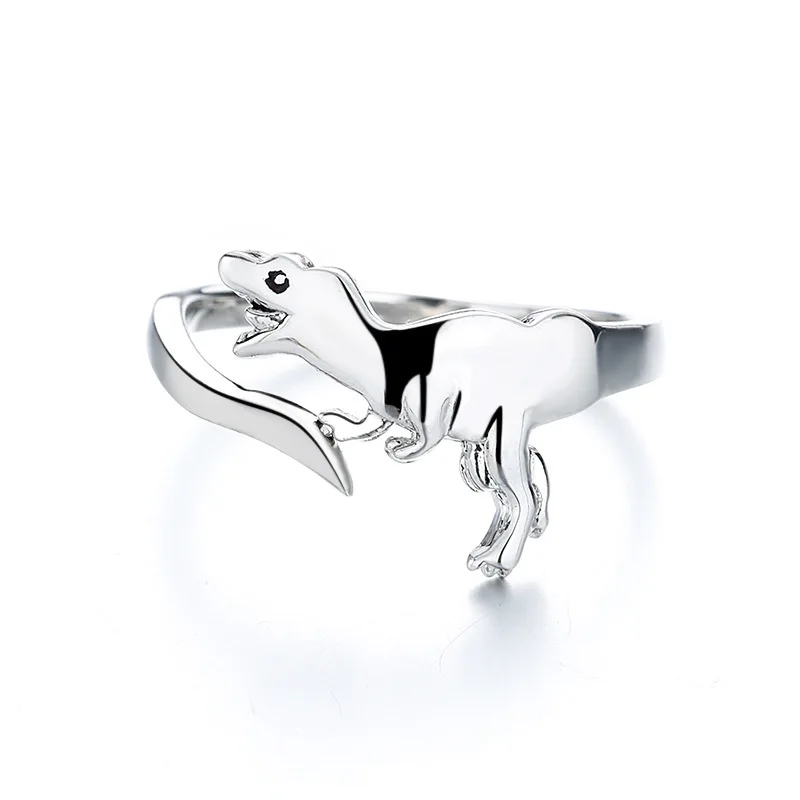 Милые Изысканные кольца для женщин кольцо в форме динозавра простого дизайна