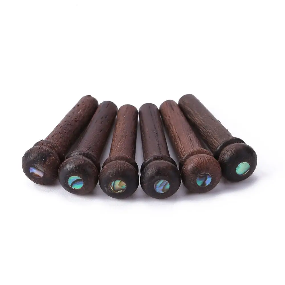 6 шт эбеновый мост булавки с 4 мм Золотой Классический Стиль точка Акустическая