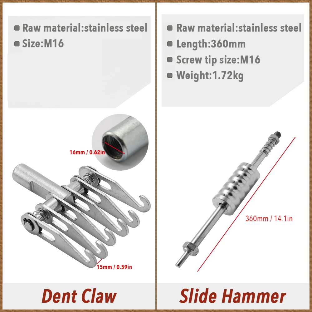 

86pcs Dent Puller Kit Car Body Repairing Tool Spot Welding Electrodes Spotter Weld Machine Removing Straightenging Dents Remover
