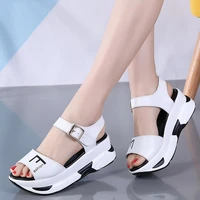 women new wedges sandals platform shoes woman height increasing 6cm fashion casual shoes ladies high quality student slides