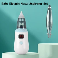 1 set newborn baby nasal aspirator electric nose cleaner safe snot sucker device snot booger cleaning home nasal suction device