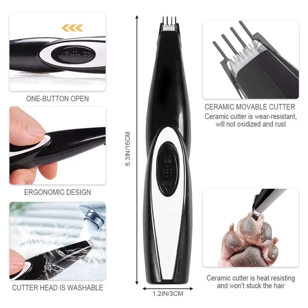 Машинка для стрижки собак профессиональный триммер питомцев с зарядкой от USB