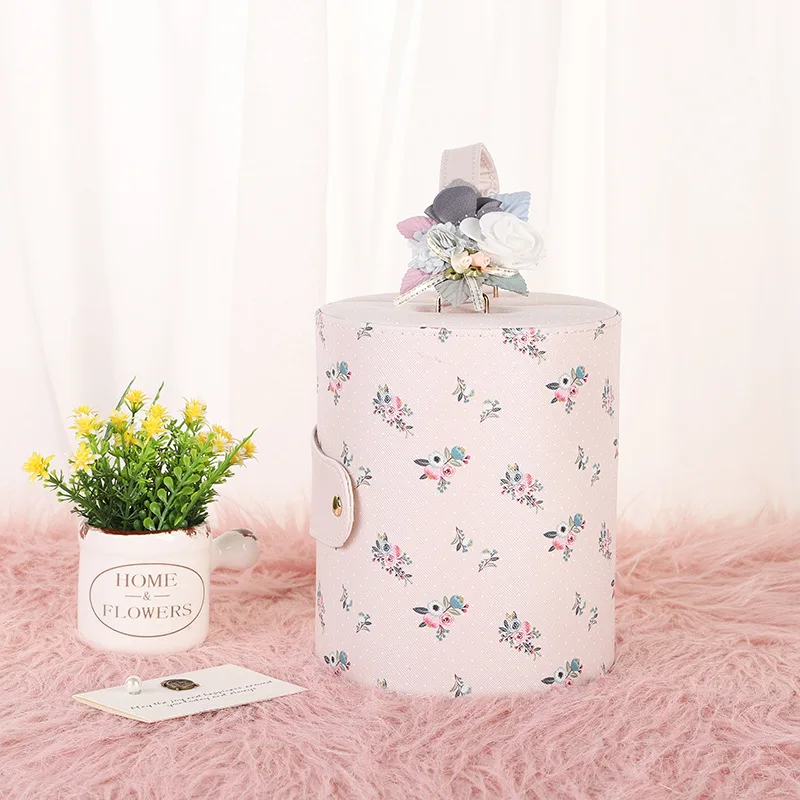 Коробка для хранения ювелирных изделий круглая многослойная | Украшения и