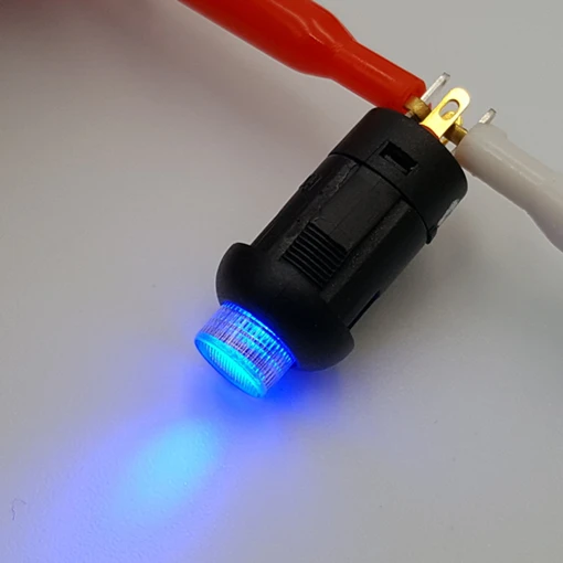 5Pcs 4Pin Blue LED 5 шт. PB11 8 мм Мгновенный самостоятельный возврат SPST нормально открытый мини кнопочный переключатель для приборов - Цвет: 5Pcs 4Pin Blue LED