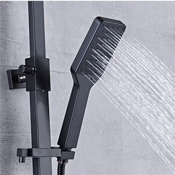 Цифровой душевой набор для ванной комнаты черная бронзовая Душевая система