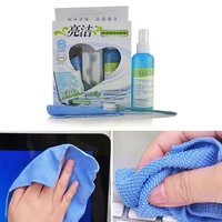 laptop monitor cleaning kit lcd mobile phone screen set cloth cleaner cleaning liquid keyboard brush cleaning three piece m1q2