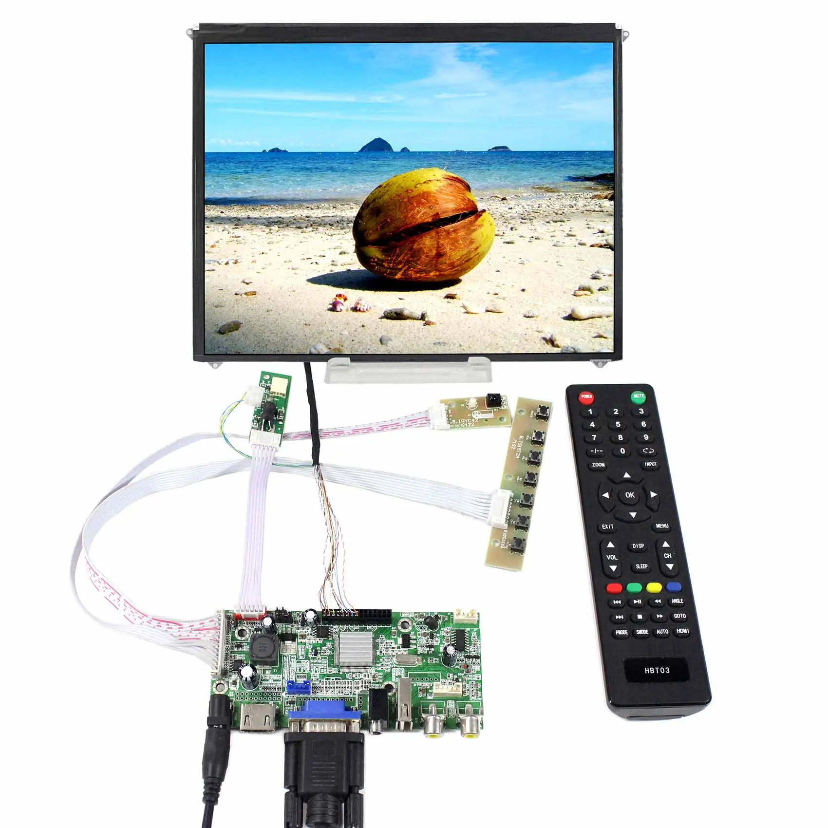 9 7 дюймов IPS ЖК дисплей 1024x768 Экран с HD MI + VGA AV плата контроллера USB VS V59AV V1|Запасные