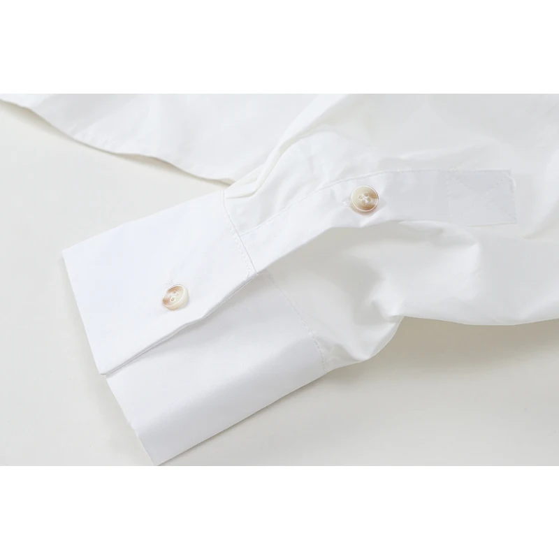 

2021 Puff Long Sleeve Cardigan Blouses And Shirts For Ladies Irregular Lapel Tops Loose Office Ladies Casual Ins Elegant Blusas