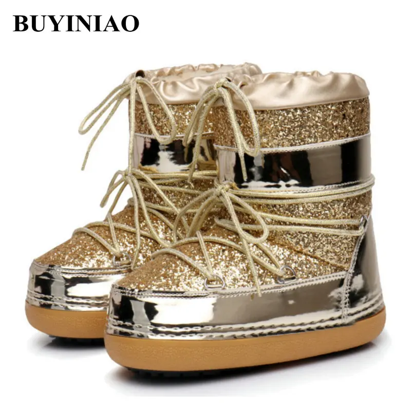 2019 зимние ботинки Зимние ботильоны женская обувь теплые на меху повседневная