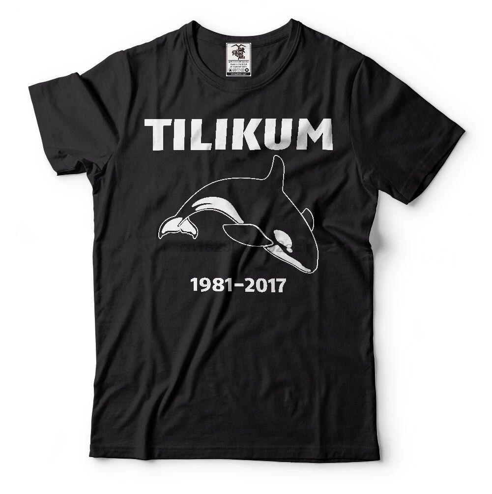 Tilikum Tilly Orca Whale t-shirt 1981-2017 кофта с Китом мультяшная Футболка Мужская Унисекс Новая