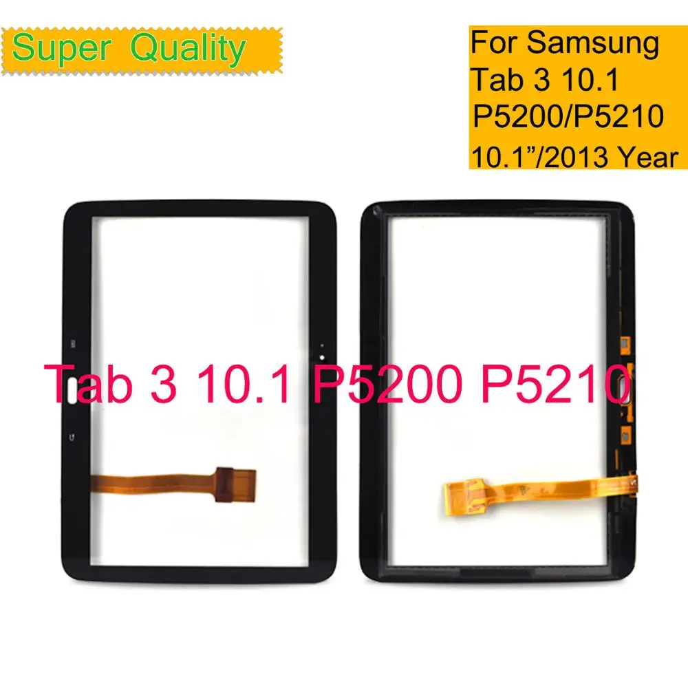 10Pcs/Lot For Samsung Galaxy Tab 3 10.1 P5200 P5210 Touch Screen Digitizer Panel Sensor Front Outer Glass Replacement