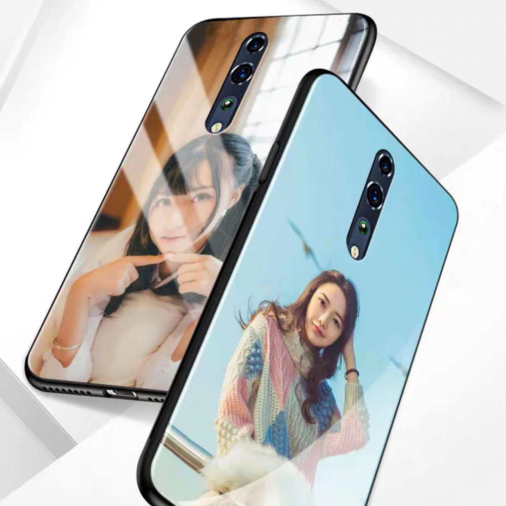 Модный чехол для телефона DIY для Oppo Reno Z 10X F11, индивидуальная Настройка, стеклянный чехол для Realme X, уникальный подарок на заказ