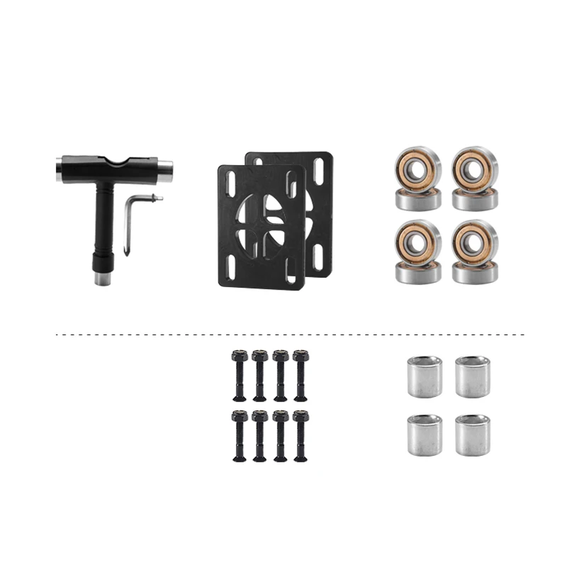 

2020 New Arrival 78A 70*42mm Skateboard Wheels With ABEC-11 Bearing With Tools With 6mm Skateboard Rubber Gasket Screw Wheel