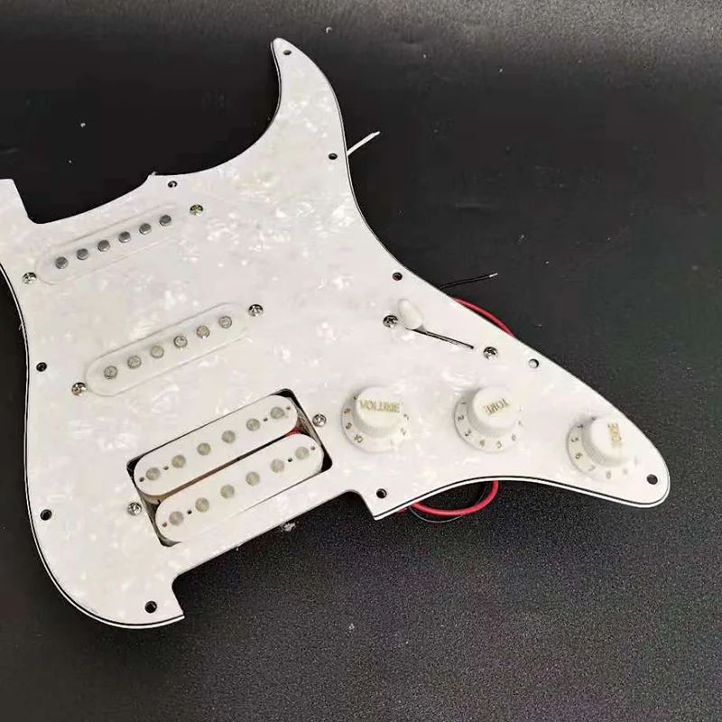 ssh geladen prewired elektrische gitarre schlagbrett pickup single coil pickups für fd st stil gitarre weiß perle free global shipping