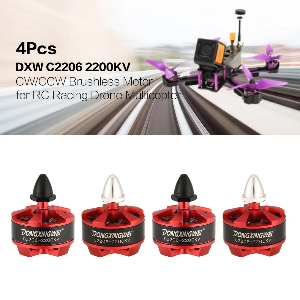 4Pcs DXW RC Drone Motor Brushless 2-4S CW/CCW 5mm QAV250 for Racing Multicopter Quadcopter Propeller |