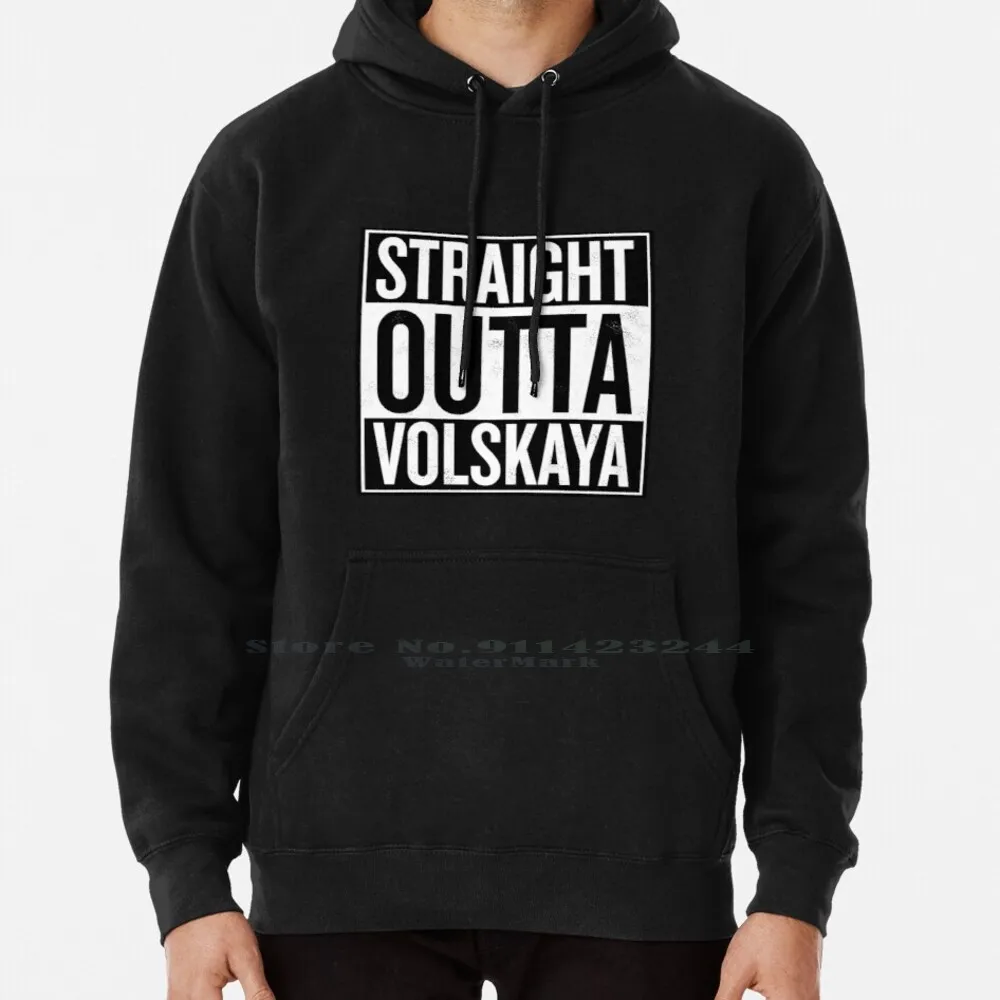Straight Outta Volskaya Industries Hoodie Sweater 6xl Cotton D Va Mei Genji Roadhog Junkrat Lucio Soldier 76 Zarya Mccree