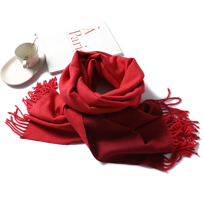 

Pure cashmere scarf Tassel double-sided scarf, Shawl, ladies head scarf