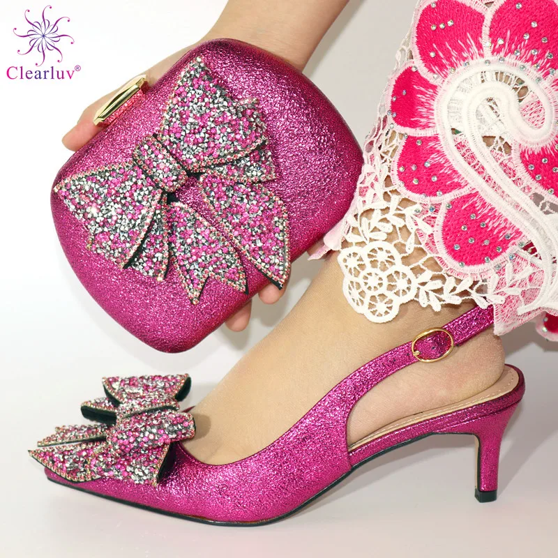 Модный стиль 2019 Новое поступление итальянские подходящие туфли и сумки в