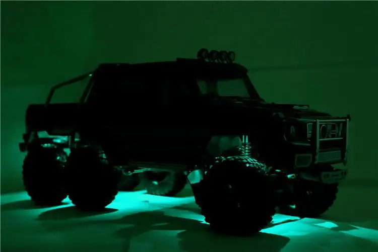 Suitable for 1/10 RC car Trax TRX4 Defender G500 Bronco k5 Trx6 g63 wheel arch light red/white/green/ Chassis lights enlarge