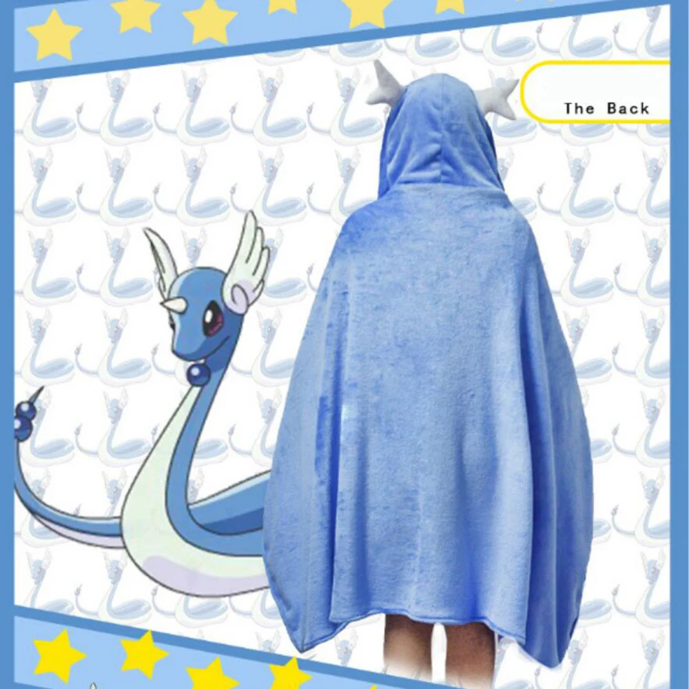 Плюшевое фланелевое одеяло Покемон Пикачу джигбуфф Mew Dragonair мягкая игрушка для
