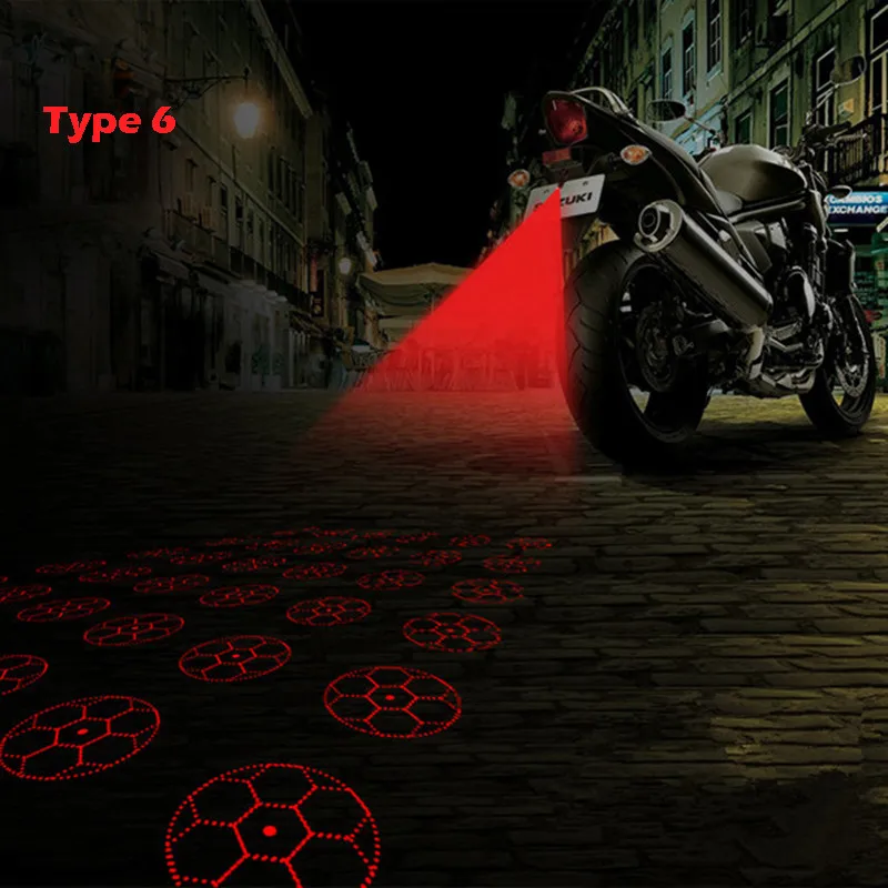 

Rear Motorcycle Fog Laser Tail Warning Waterproof Dustproof Durable Shockproof High Bright Brake Universal Motorbike#225359