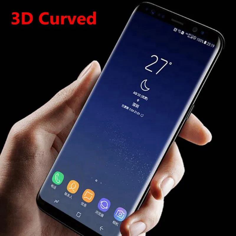 3D полное покрытие закаленное стекло для Samsung Galaxy S8 S9 PLUS S7 Edge S6 edge Note 8 Защитная