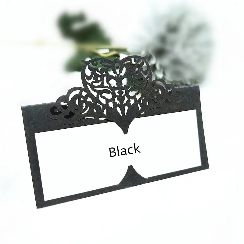 100 искусственные настольные держатели для карт с лазерной резкой свадеб/детских