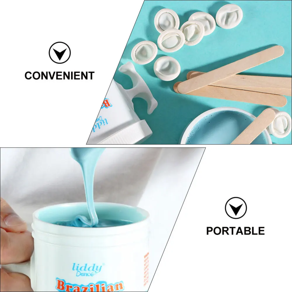 

1 Set Hair Removal Home Waxing Kit with Wax Applicator Stick Spatula Set