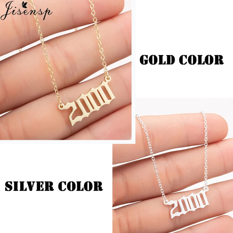 Ожерелье с кулоном для мужчин и женщин цифрой на день рождения юбилей