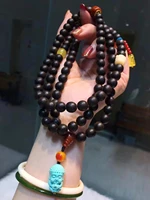 precious spice wood beads decorated with walrus ivory old camel bone amber carving koi original red southern red agate buddha