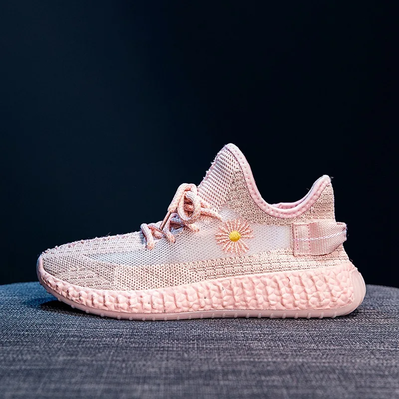 

2020 Summer New Small Daisy Coconut Shoes Women Casual Mesh Single Shoes Flying Woven Shoes Breathable Shoes Women's Shoes