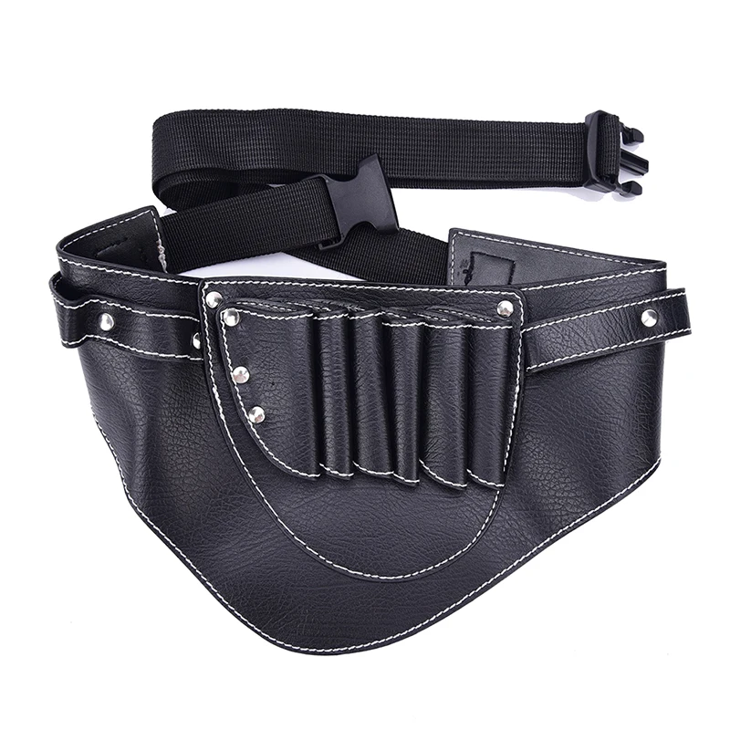 

Black PU Leather Rivet Hair Scissor Bag Clips Bag Hairdressing Barber Scissor Holster