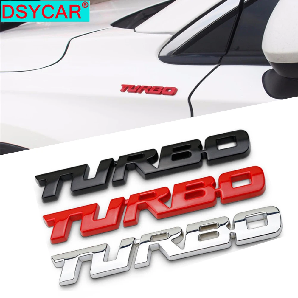 DSYCAR 1 шт. 3D металлический турбо автомобильный стикер эмблема значок для Jeep BMW Ford