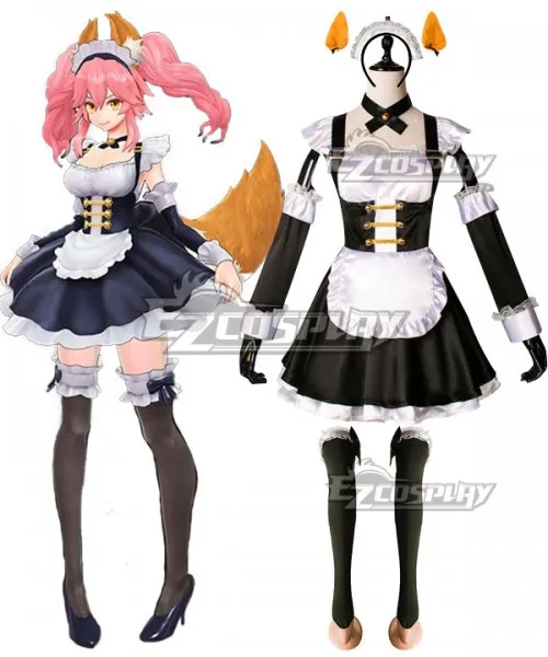 

Fate EXTELLA Tamamo no Mae Maid Dress Girls Adult Halloween Party Dress Outfit Lolita Dress Suit Cosplay Costume E001