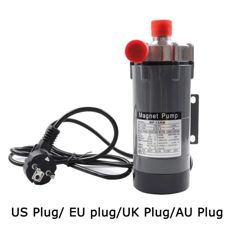 

Home Brewing Pump MP-15R Food Grade Homebrew Beer Circulation Brushless Pumps 304 Stainless Steel 220V Magnetic Water Pump