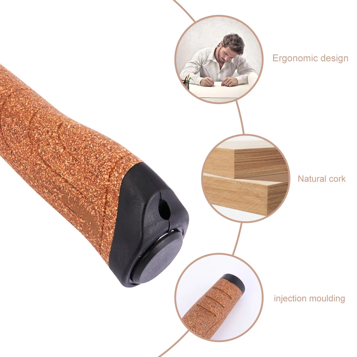 Простой чехол для ручки велосипеда мягкий эргономичный дизайн рукав руля