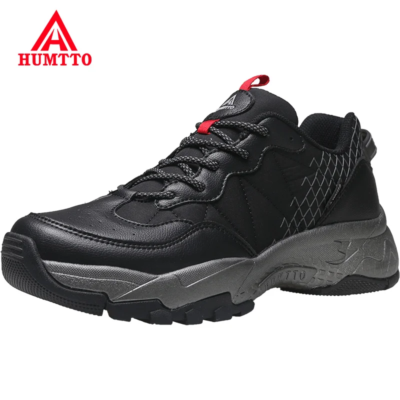 HUMTTO Sneakers for Men Breathable Sport Running Shoes Cushioning Jogging Trainers Mens Lace-up Luxury Designer Casual Shoes Man