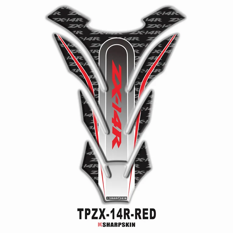 

New motorcycle 3D three-dimensional fish bone stickers decorative personality decal fuel tank sticker for KAWASAKI zx14r