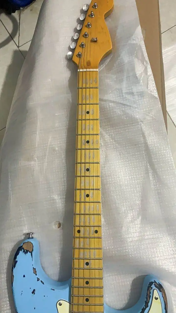 Новый ручной остается электрогитара Tel Masterbuilt Джон крестов и Майер. gitaar реликвий