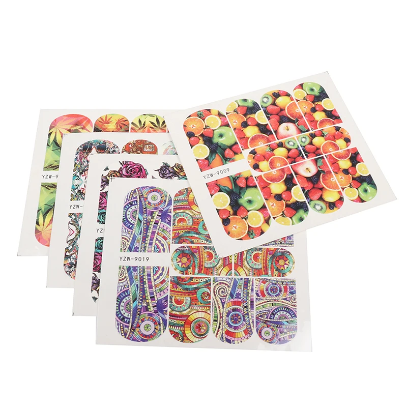 

5pcs Stickers for Nails Abstract Image Women Face Water Sliders Manicure Nail Art Decorations Polish Sticker Set